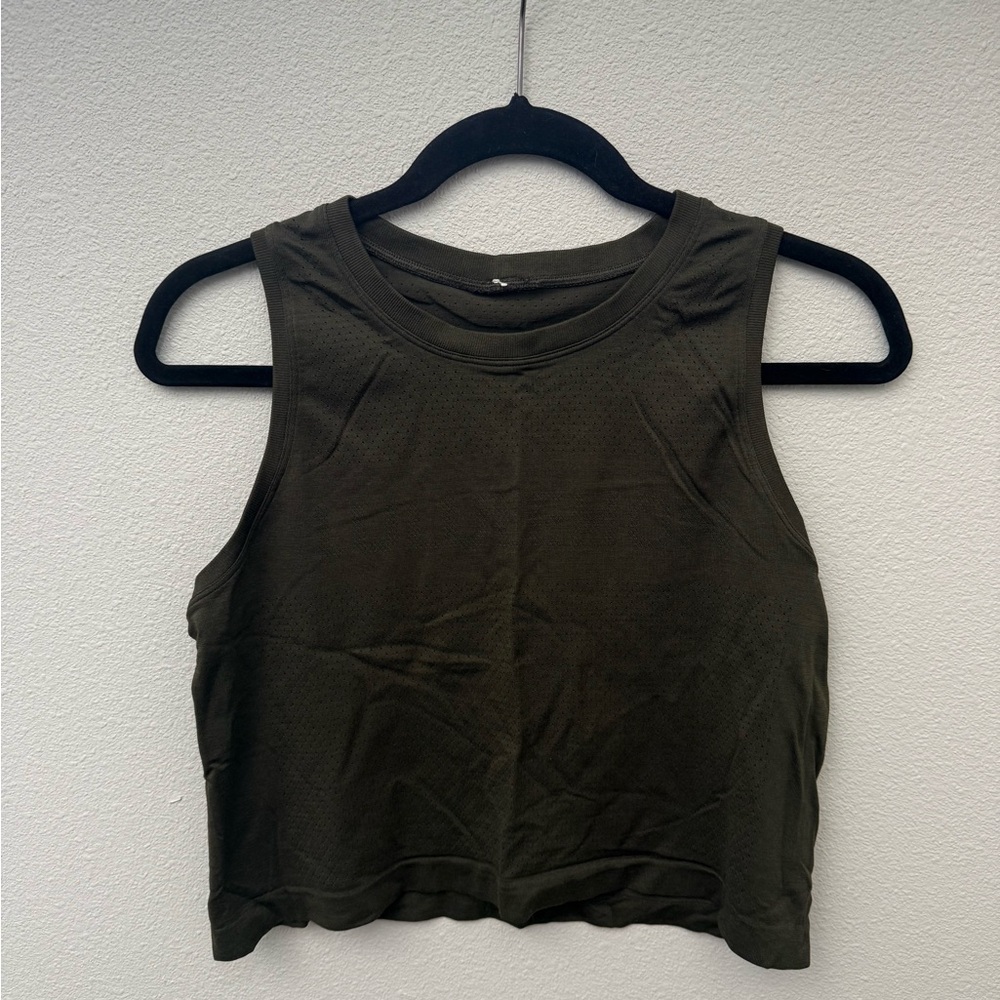 Lululemon Muscle Tank, Dark Olive, 6